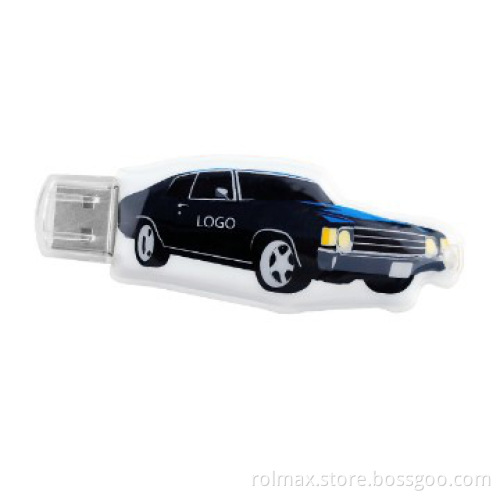 USB FLASH DRIVE WITH CAR SHAP LED LIGHT